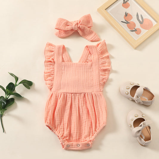 Newborn Infant Baby Girls Romper