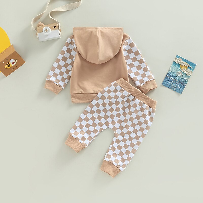 Baby Checker Hoodie Set | Hoodie Set For Baby