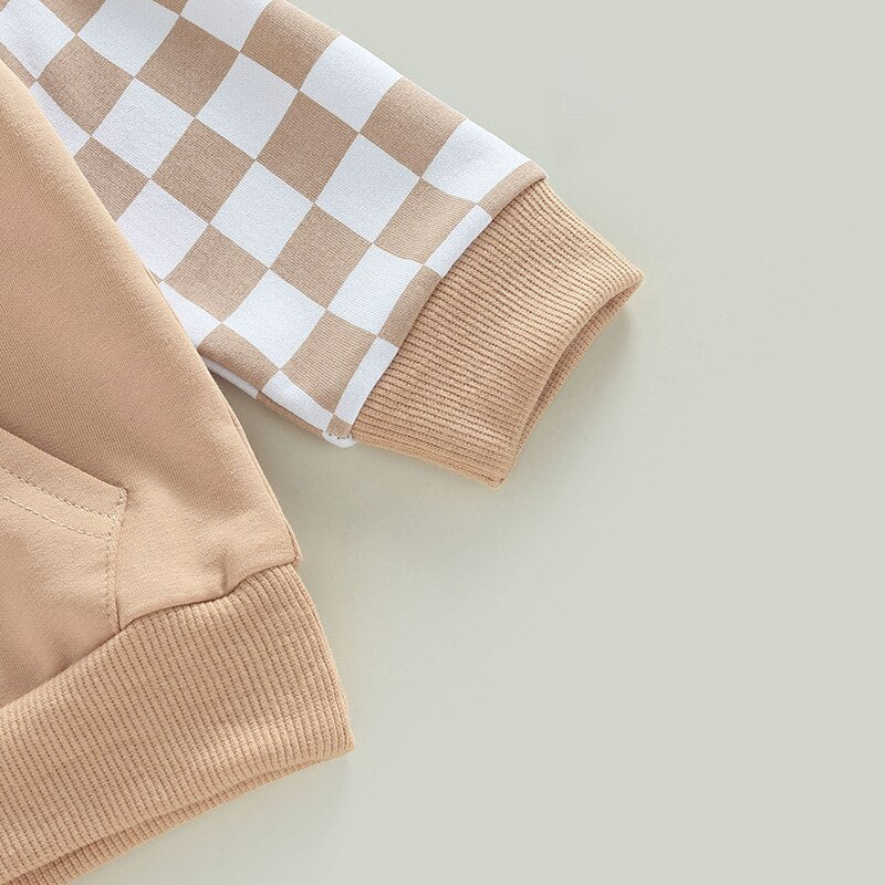 Baby Checker Hoodie Set