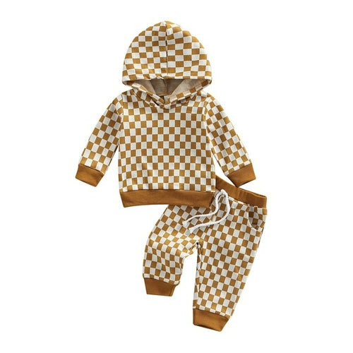 Checker Hoodie Set
