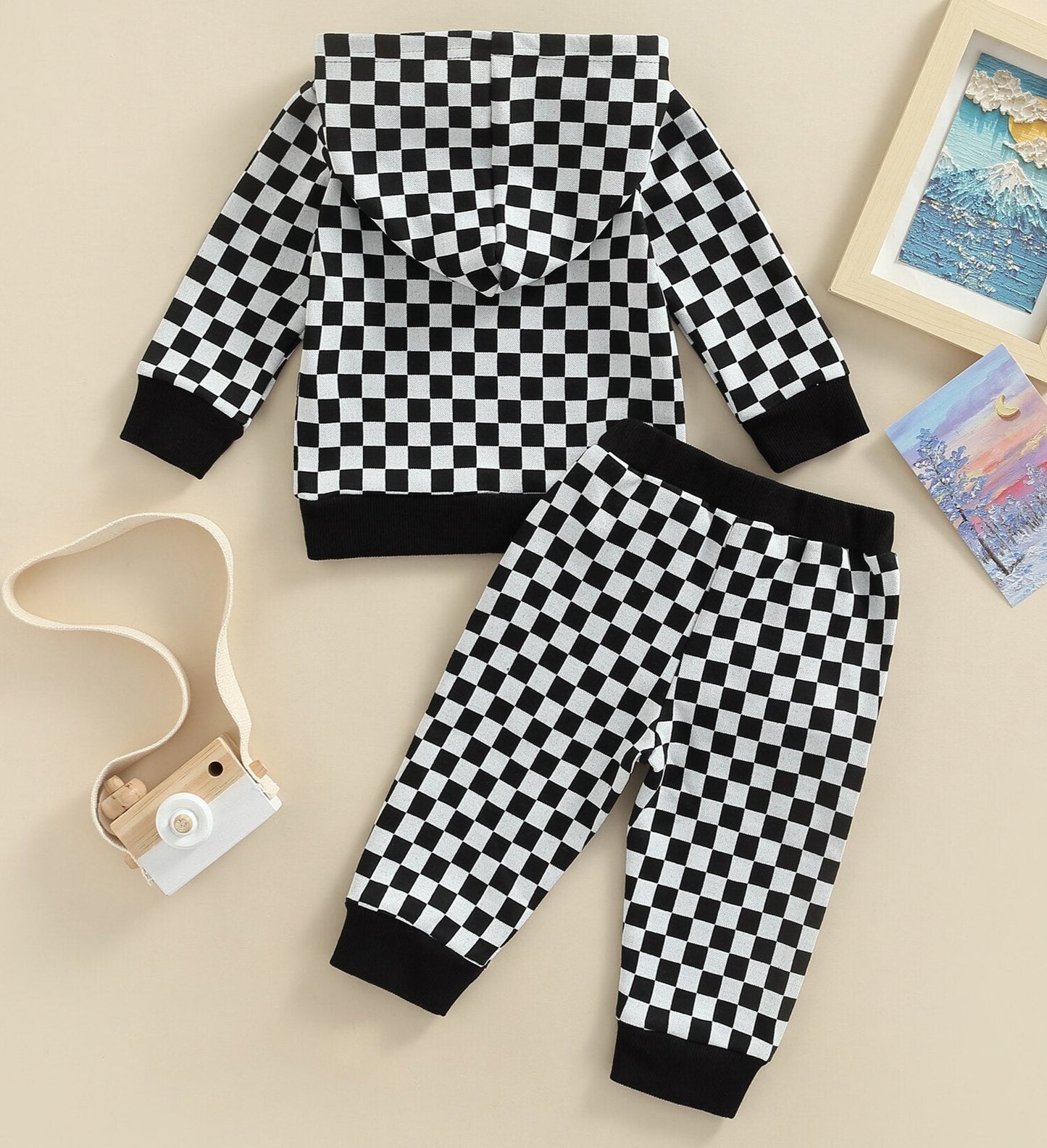Checker Hoodie Set | Hoodie Set For Baby