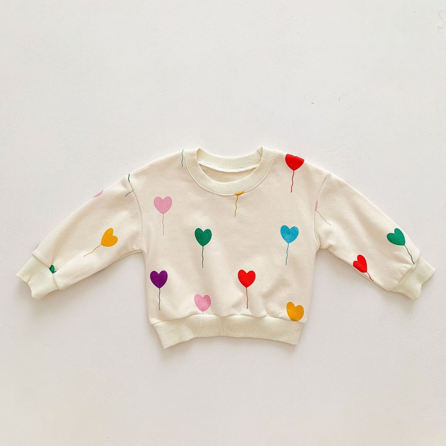 Happy Heart Colorful Sweater Set